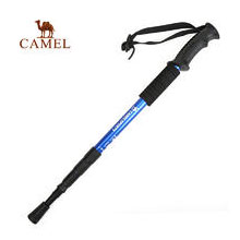 骆驼户外登山杖 四节轻质直柄登山专用手杖