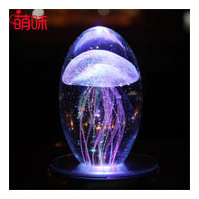 水母音乐盒八音盒八音盒旋转水晶球摆件结婚创意礼品