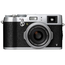 富士（FUJIFILM）X100T 数码旁轴相机 （1630万像素 3.0英寸屏 23mmF2定焦镜头 混合取景器 WiFi）银色